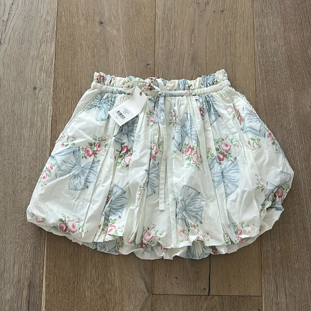 BRAND NEW with tags Love Shack Fancy Mini Skirt